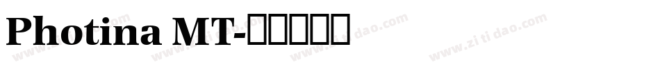 Photina MT字体转换